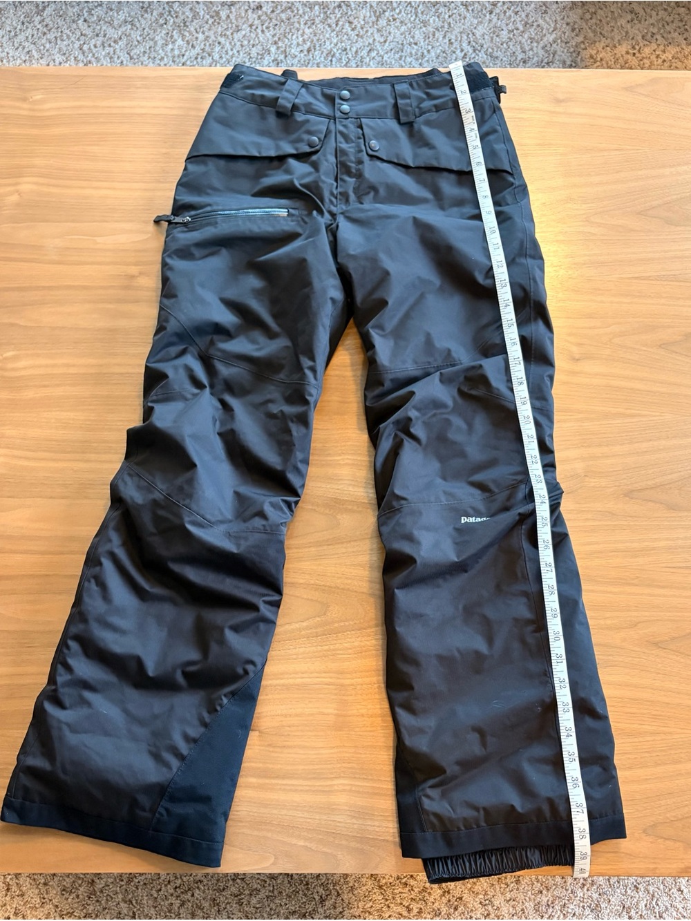 Patagonia Worn Wear Girl’s Black Ski Pants - Picture 2 of 6